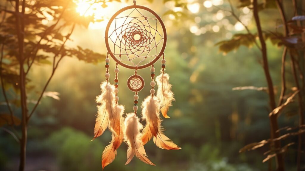 dream catcher hanging on a wall