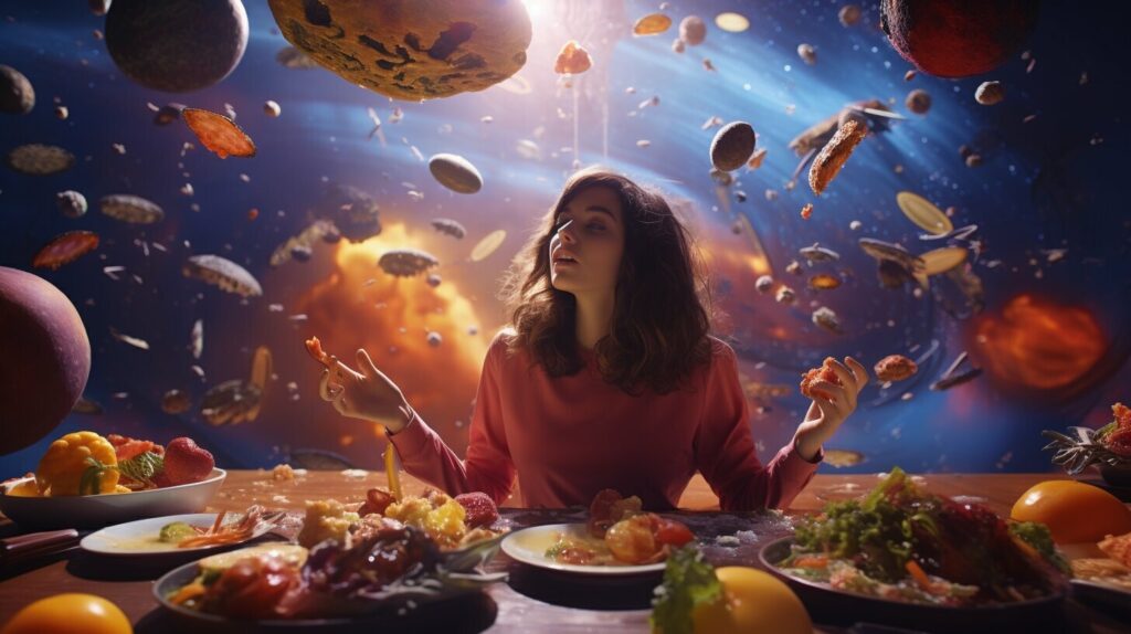 can you eat food in lucid dream